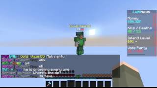 VizorHigh tp-killing in FadeCloud’s Skyblock Luminous