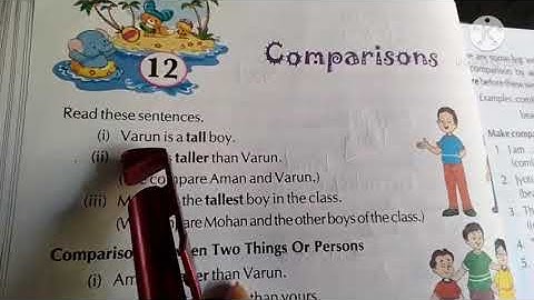 std-3 Grammar ch-12 Comparisons