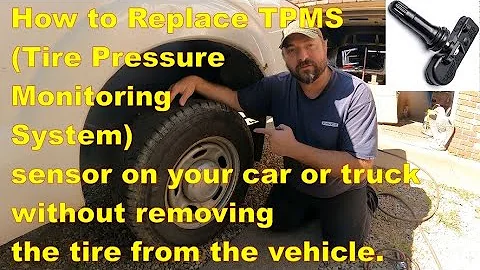 How to Replace TPMS  sensor on your car or truck without removing the tire from your vehicle