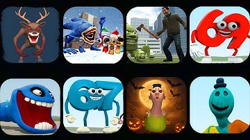 Nextbots NEW Update! 69 Hungry Worms & Lin Gang Melon in Space