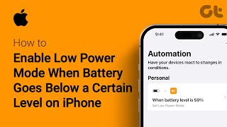 How To Enable Low Power Mode When Battery Goes Below a Certain Level on iPhone | iOS Battery Saver!