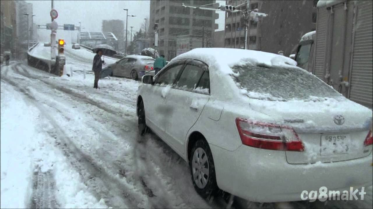 雪降る日 If you get stuck on a snowy road Carbon monoxide doesn't