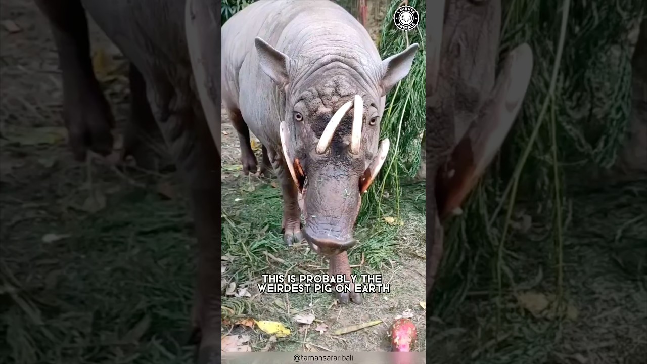 Buru Babirusa 🐗 This Pig Can Stab Itself!