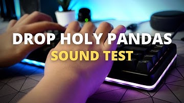 Lubed Holy Pandas on Drop ALT High Profile w/ MT3 Susuwatari Keycaps