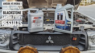 Amsoil vs Mobil 1; Which is better? Blackstone Laboratories analysis results. The Montero hits 250k!