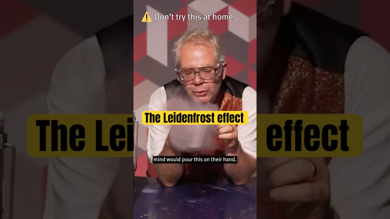 Why do water drops 'run around' on hot surfaces? The #Leidenfrost effect #scienceexplained #science