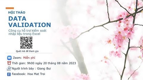 Công cụ hỗ trợ kiểm soát nhập liệu trong Excel - Data validation