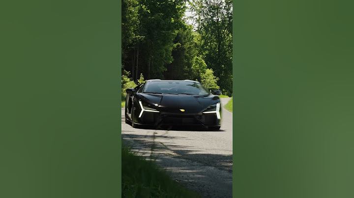 Electric fly bys in a Lambo.