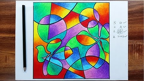 How to draw 2D Design with shading detailed video/2D Design for Elementary & Intermediate Grade Exam