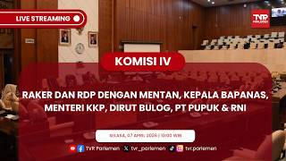 KOMISI IV DPR RI RAKER DAN RDP DENGAN MENTAN/KEPALA BAPANAS,MENTERI KKP,DIRUT BULOG,PT PUPUK & RNI screenshot 5