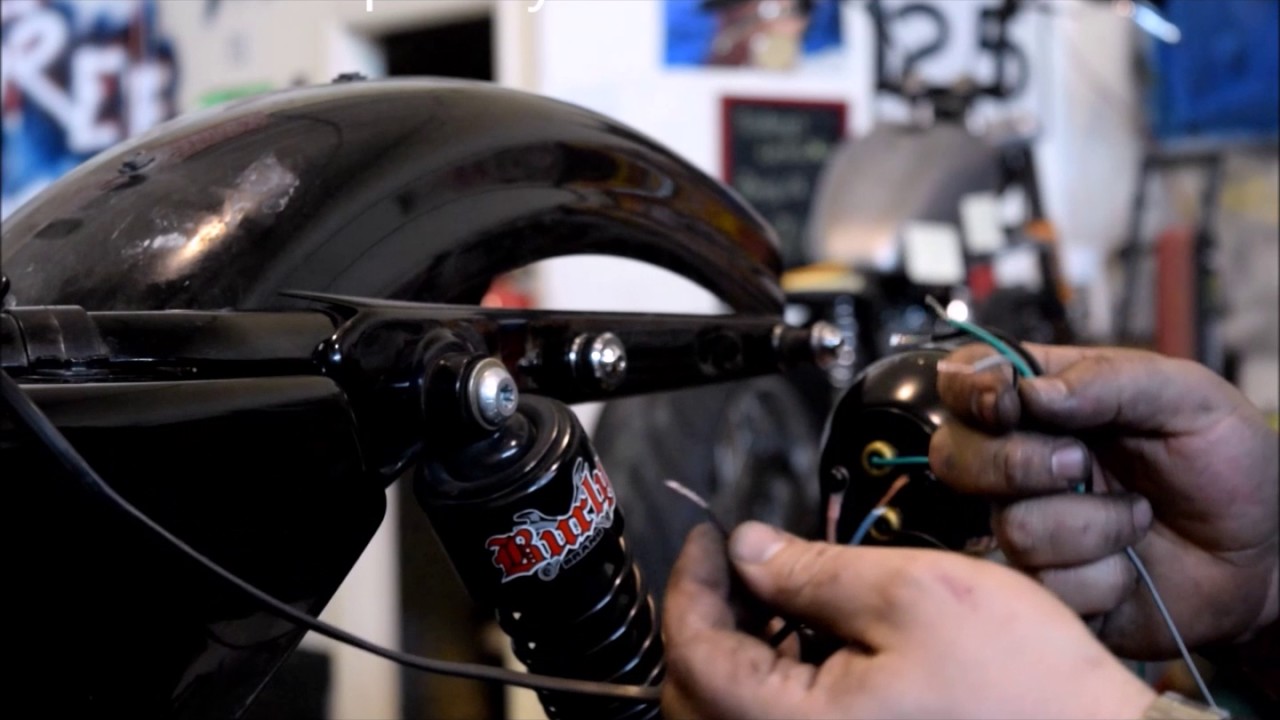How to Install a Model A Tail Light on a Harley - YouTube