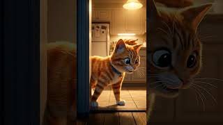👉 This Cat Has a Secret Night Routine 😹 #kidsstory #catshorts #catvideosforyou