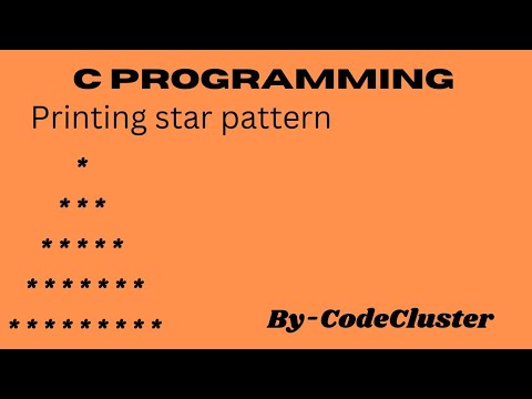 write a program to print pyramid structure | C language