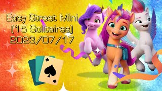 【Microsoft Solitaire Collection】Easy Street Mini(15 Solitaires  Goal: 1,500 Points)  2023/07/17 screenshot 2