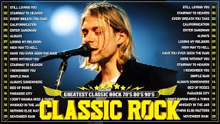 Guns N' Roses, Bon Jovi, Metallica, ACDC, U2, Queen, Aerosmith | Classic Rock 70s 80s 90s Full Album