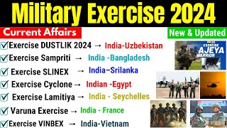 Military Exercise 2024 Current Affairs | Defence Current Affairs | India Military Exercise 2024