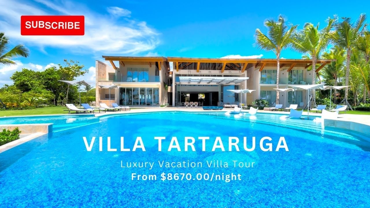 TARTARUGA - OCEAN VIEW VILLA WITH PRIVATE CINEMA & GYM IN PUNTA CANA, AVAILABLE TO RENT!