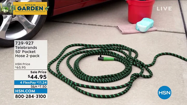 Telebrands 50' Pocket Hose 2pack