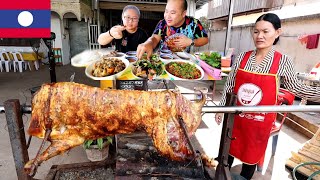 พามะนุดอ้วนมากีนแพะหัน ร้านนี้เด็ด ມາກີນປີນແບ້ນຳກັນເດີ້