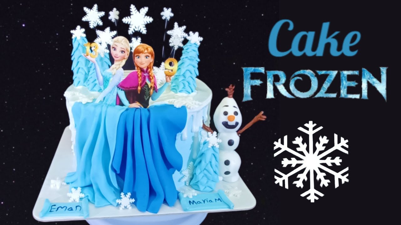 تورتة فروزن حشو وتزين كيك فروزن بخطوات بسيطة