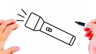 Dessin facile | comment dessiner une lampe de poche | Dessin kawaii | Dessins facile a faire screenshot 4