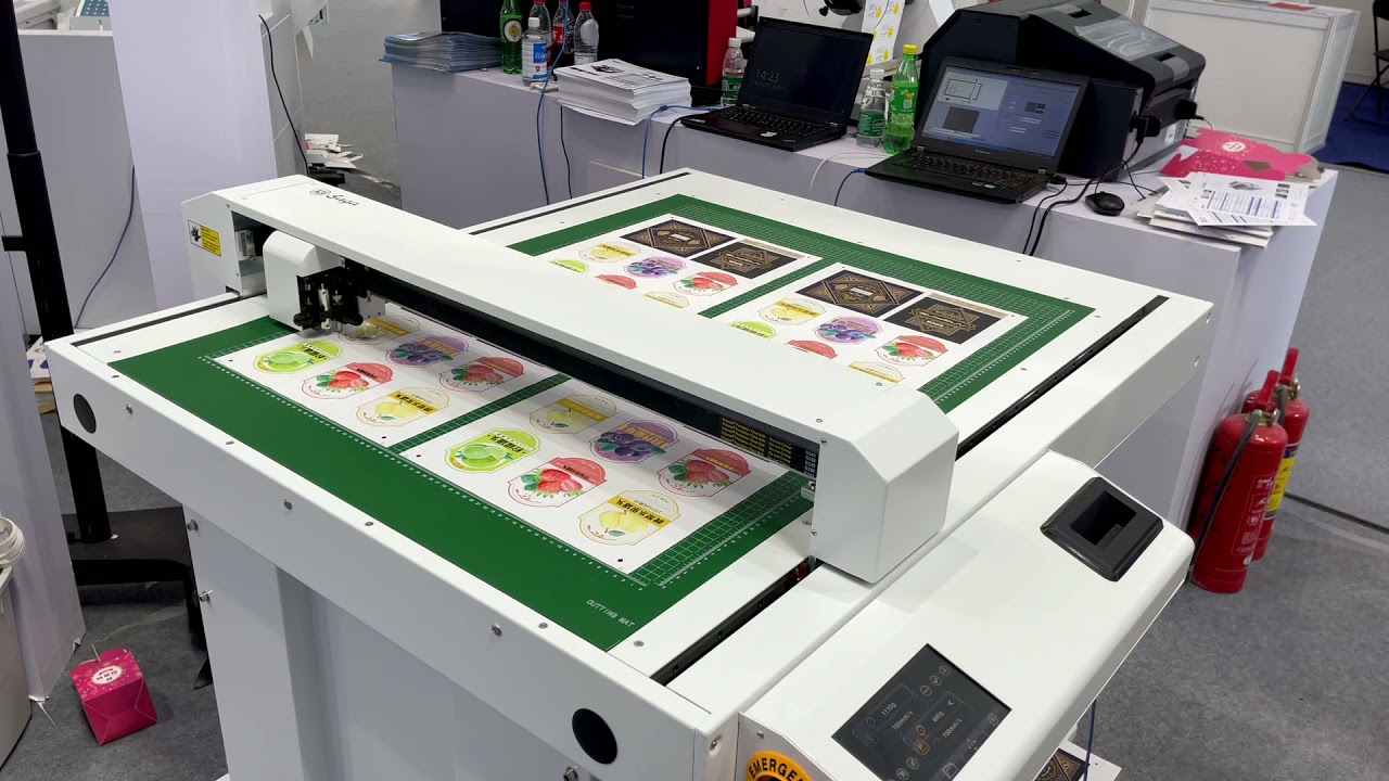 Flatbed cutter with CCD system