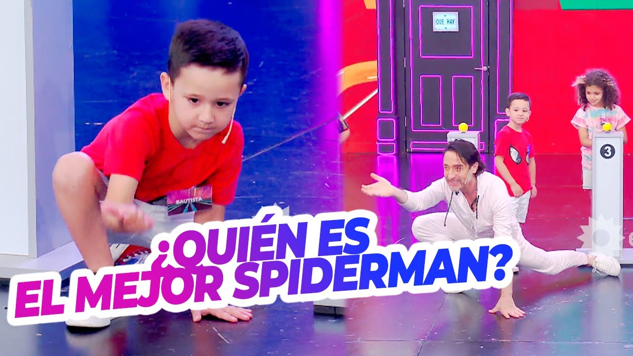 Bautista, el hijo de Rodrigo Noya, desafió a Ale Paker a quien hace el mejor Spiderman