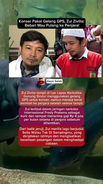 Konser Pakai Gelang GPS, Zul Zivilia: Beban Mau Pulang ke Penjara #zulzivilia #shorts