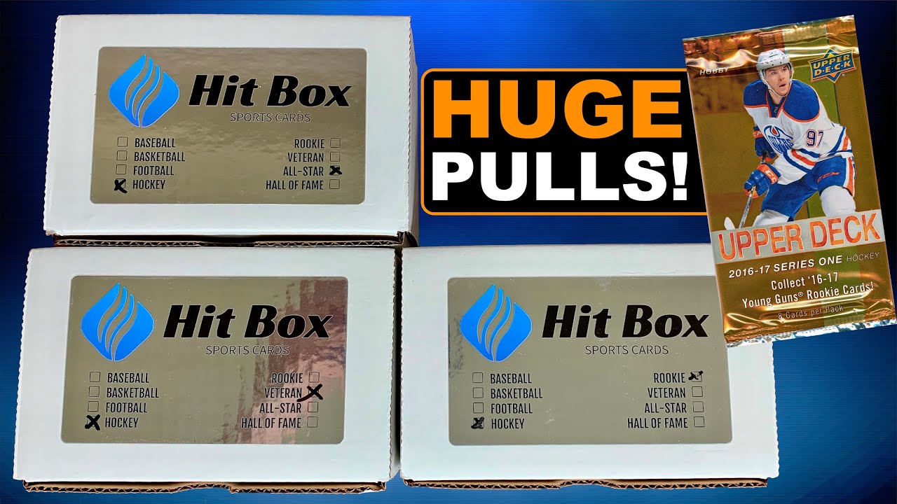 ACTUAL CRAZY PULLS! Opening The Hit Box Sports Cards Hockey Card Subscription Boxes September