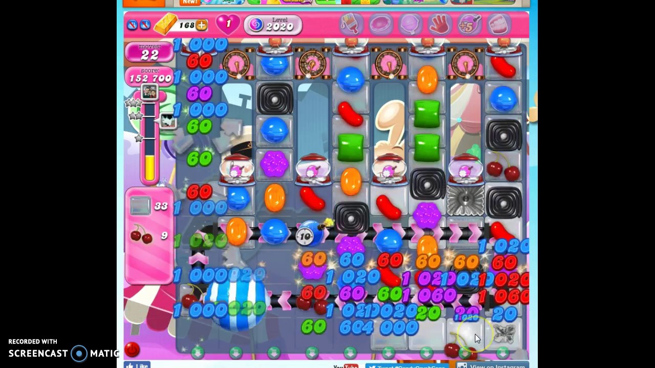 Candy Crush Level 2020 help w/audio tips, hints, tricks