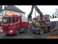 4K| Volvo EWR170E Loading Scania R580 Next Gen