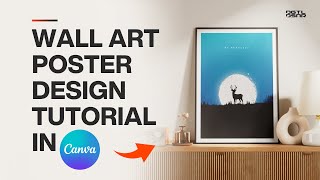 How to design a Silhouette Wall Art poster on Canva | Easy Canva tutorials | The Digital Designer screenshot 5