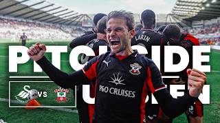LATE, LATE SHOW 😍 | Swansea City 1-2 Southampton | Pitchside Unseen