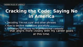 Cracking the Code: Saying No in America
