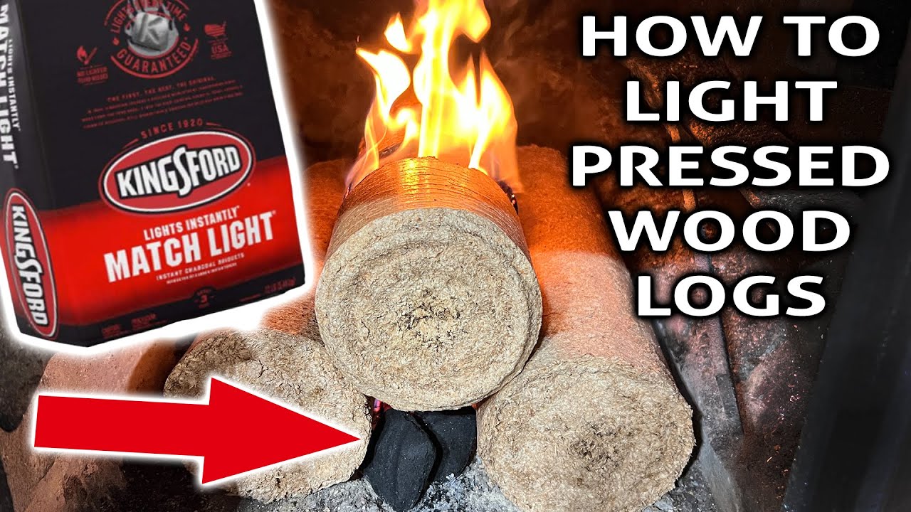 How To Light Pressed Logs - Presto Logs - Idaho Logs - Home Fire Logs - Fire Starter