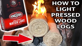 How To Light Pressed Logs - Presto Logs - Idaho Logs - Home Fire Logs - Fire Starter