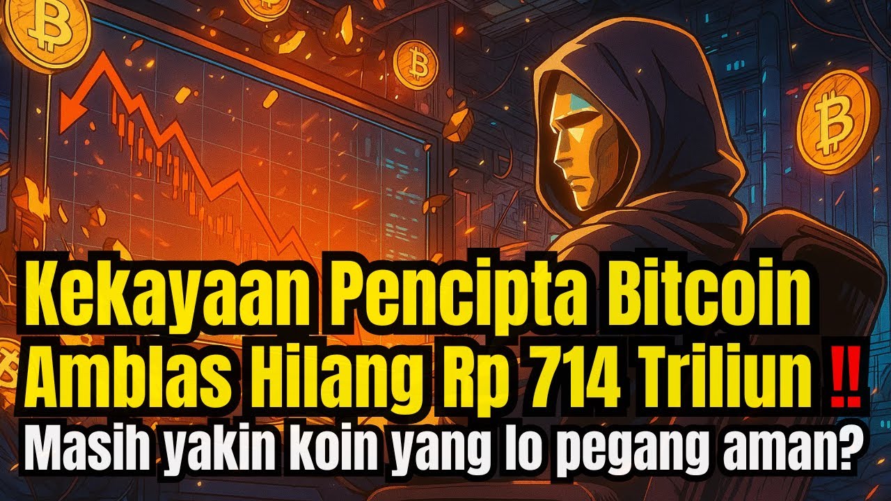 Bitcoin Semakin Anjlok⁉️Kekayaan Penciptanya 