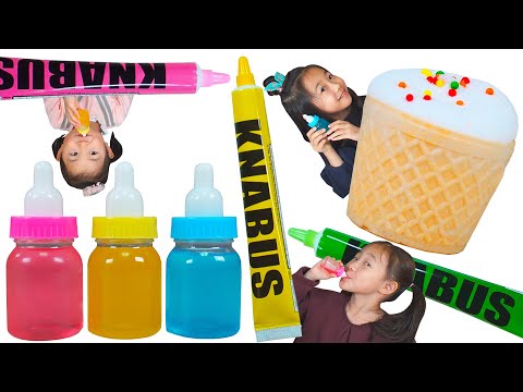 Color Milk Bottle Mukbang 컬러 우유병 먹방 YounTV 연TV 플레이 먹방
