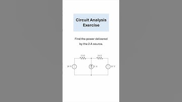 Applying Source Transformation to Find the Power Delivered by a Current Source #electrical