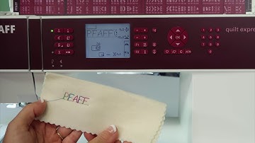 Pfaff quilt expressions 4.2 54 Sequencing Letters