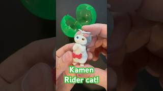 One of my favourite #gacha toys: #kamenrider cat! #toys #gachapon