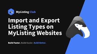 MyListing Tutorial: How to Import and Export Listing Types on MyListing Websites