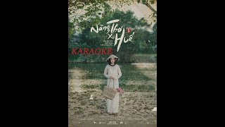 Video thumbnail of "[Karaoke] Nàng Thơ Xứ Huế | Thùy Chi | Beat Chuẩn | Theme Song From "Nàng thơ xứ Huế" Series"