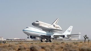 Cận cảnh Boeing 747 của NASA chở Tàu con thoi hạ cánh