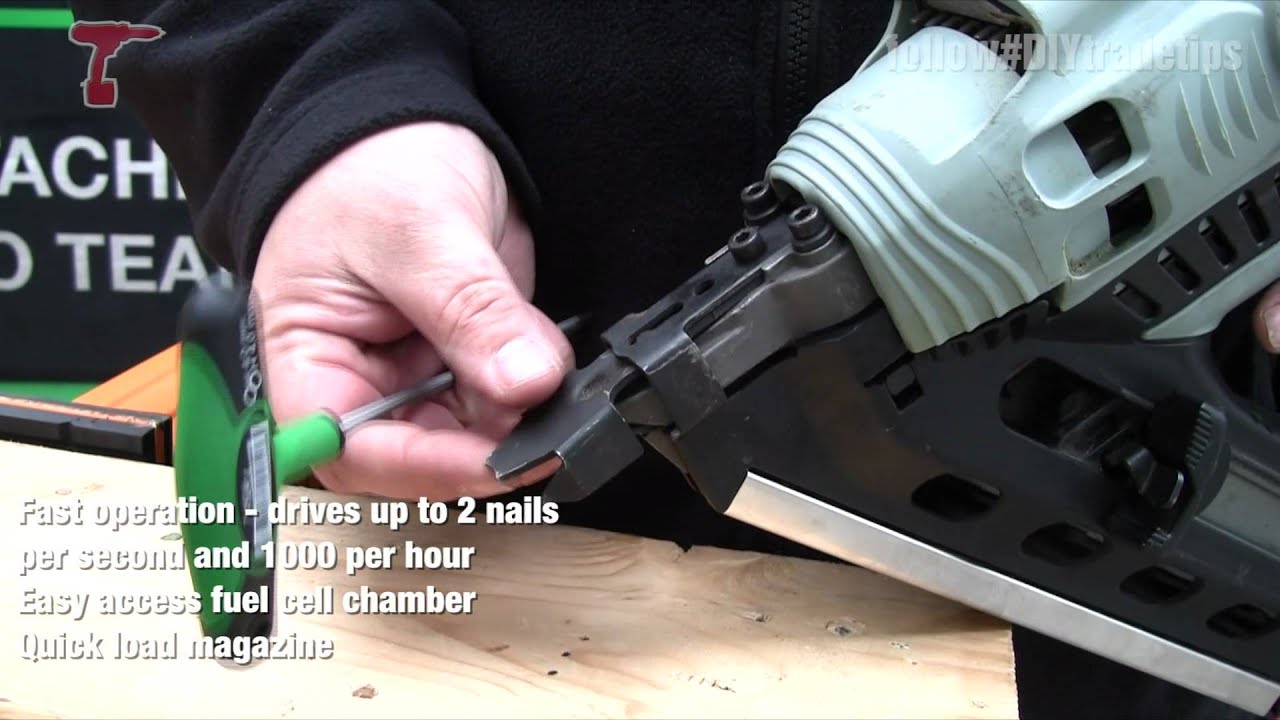 Hitachi NR90GR2 Cordless Gas Framing Nailer - How to Use and Adjust