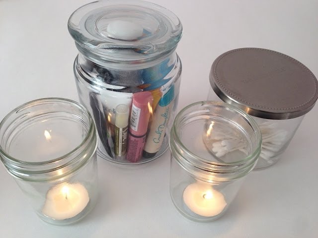 DIY Home Decor: What to do with burned out candle jars 