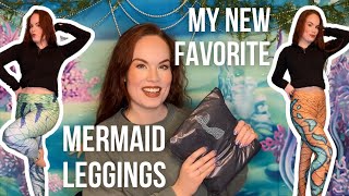 Unbox & Review 2 Pairs Of Finfolk Productions Leggings Jewel Of Jupiter & Way Of Water High Waisted
