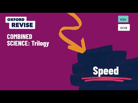 Knowledge Organisers | AQA GCSE Combined Sciences | Speed | Oxford Revise