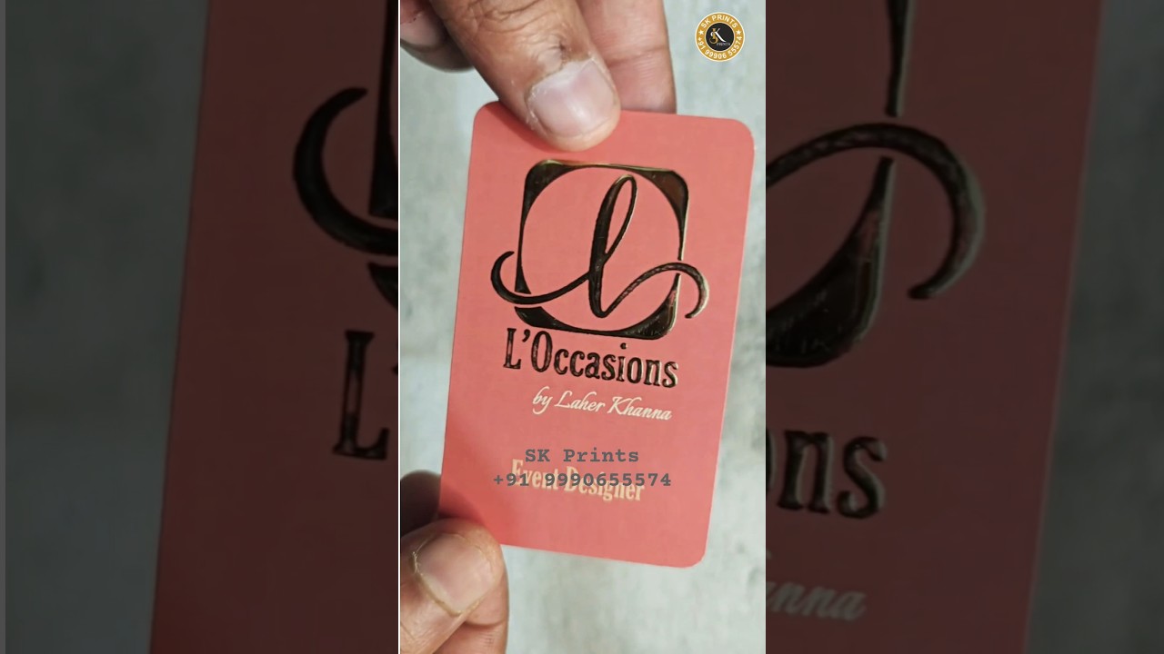 Business Card golden foil 