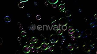 Soap Bubbles Rising 4K | Motion Graphics - Envato elements